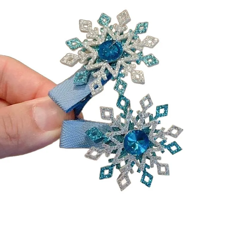 Pasadores de copos de nieve suaves para niña – Decorados - imagen 4