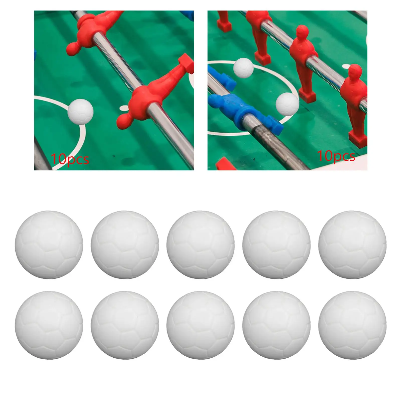 Bolas de Futbolín de tamaño oficial, 2x10 piezas, reemplaza los pies de mesa para interiores - imagen 5