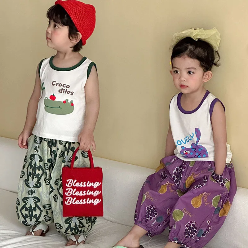 Conjunto infantil de verano con estampado de frutas - imagen 5