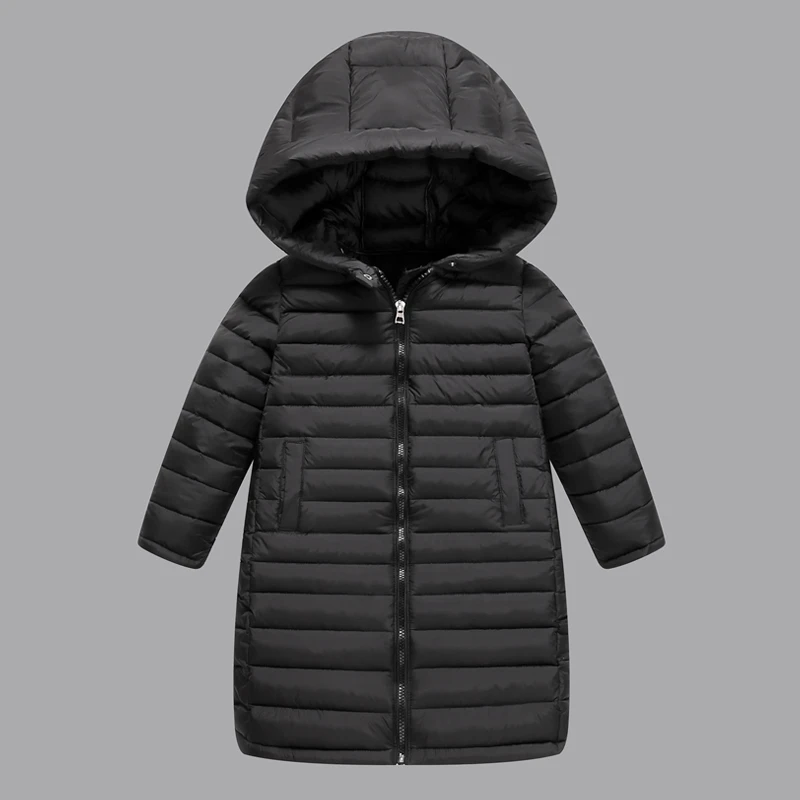 Abrigo largo con capucha para niño invierno – Algodón forro polar - imagen 2