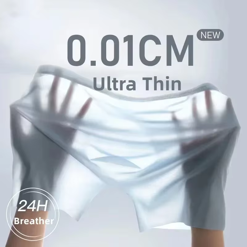 Boxer seda helada sin costuras para hombre – Transpirable ultrafino