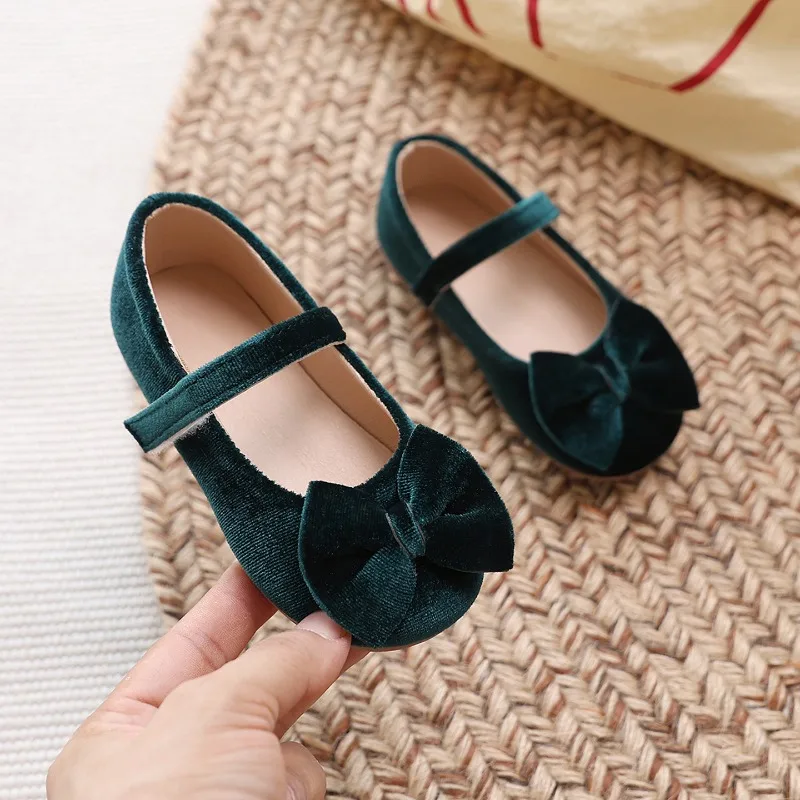 Le Fu Zapatos planos para niña con lazo – Estilo princesa versátiles - imagen 4