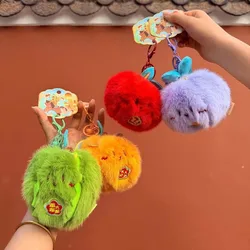 Llavero frutas pelables para niños – Durian, mandarina y mangostán