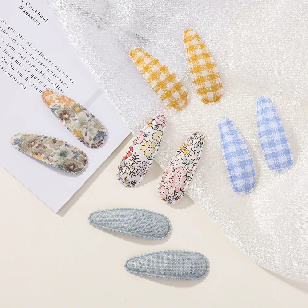 Horquillas de algodón para bebé con estampado floral - imagen 5