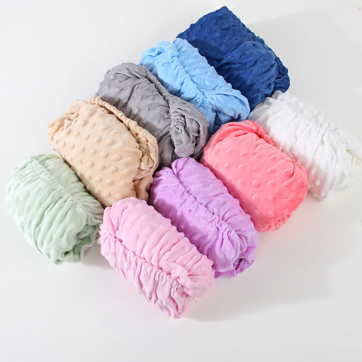 Juego de cama para bebé, funda protectora de colchón, colores suaves y versátiles para el sueño cómodo del bebé, accesorios de cama duraderos - imagen 3