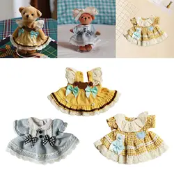 Traje de muñeca, conjunto de vestido de moda para juguetes de peluche de 4,72 pulgadas