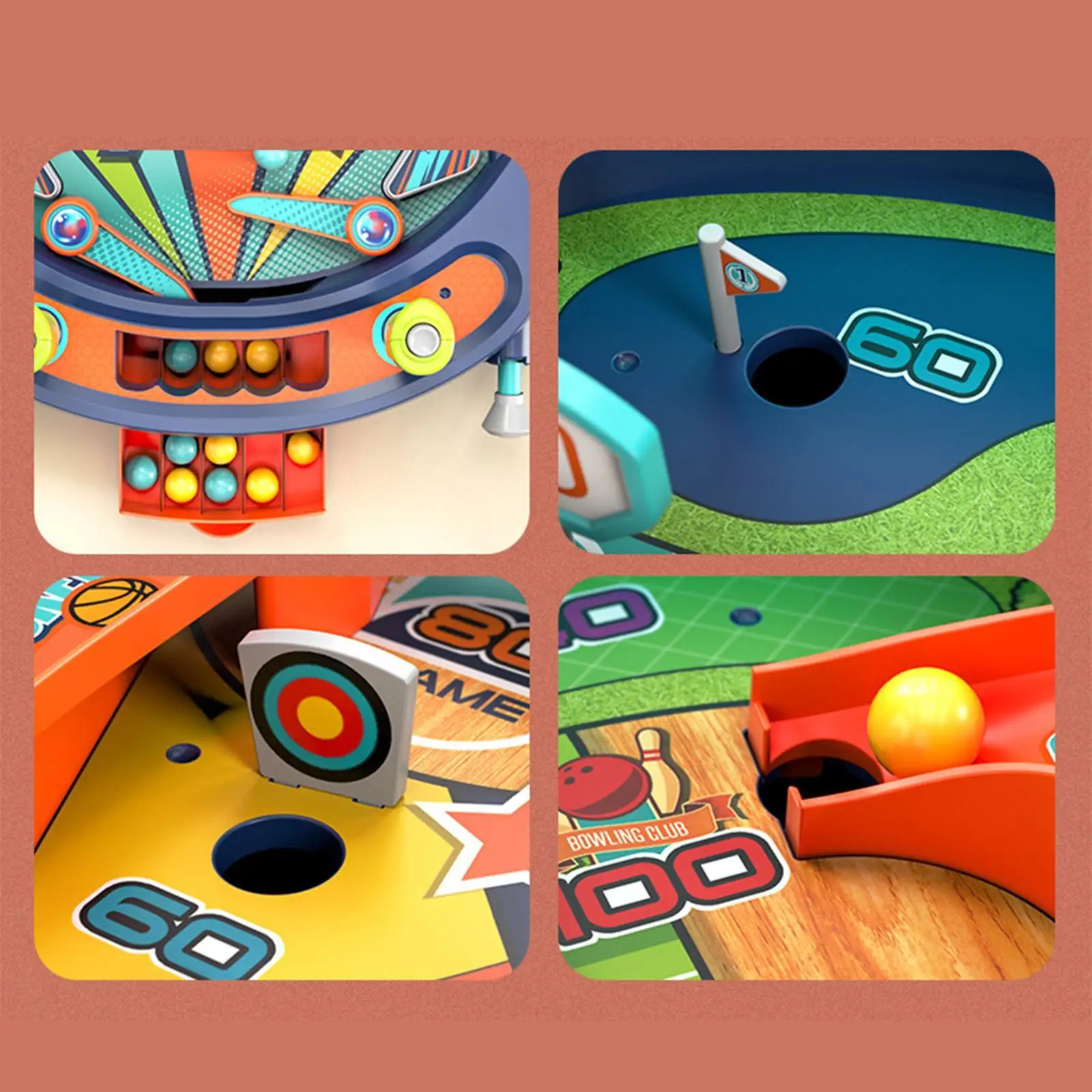 Children Pinball Machine Marbles Machine for Ages 3 4 5 6 Preschool Children