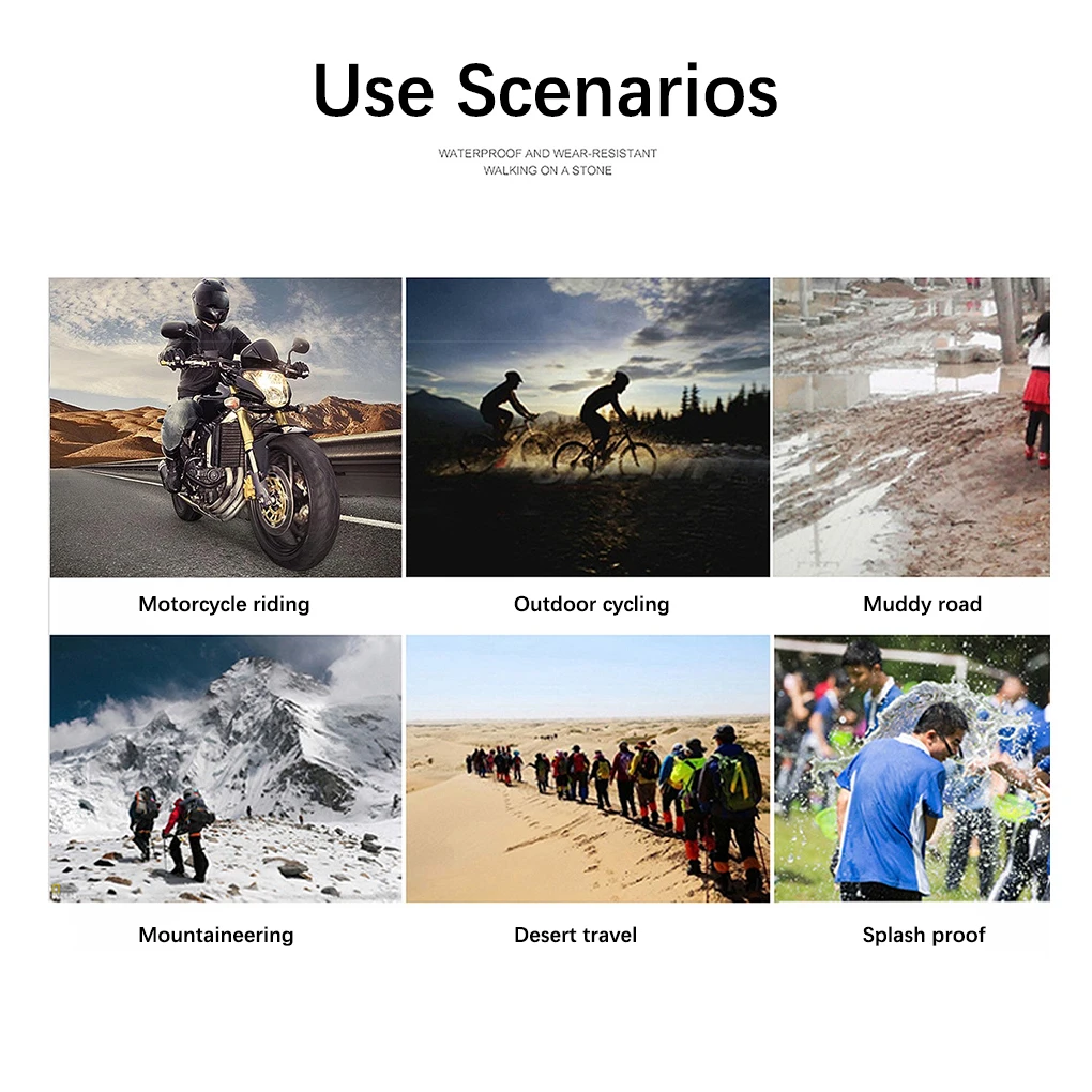 1 par de cubrezapatos impermeables antideslizantes para deportes al aire libre, accesorios protectores para carreras y senderismo, café para mujer S - imagen 3