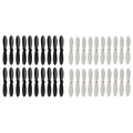 40Pcs White Black