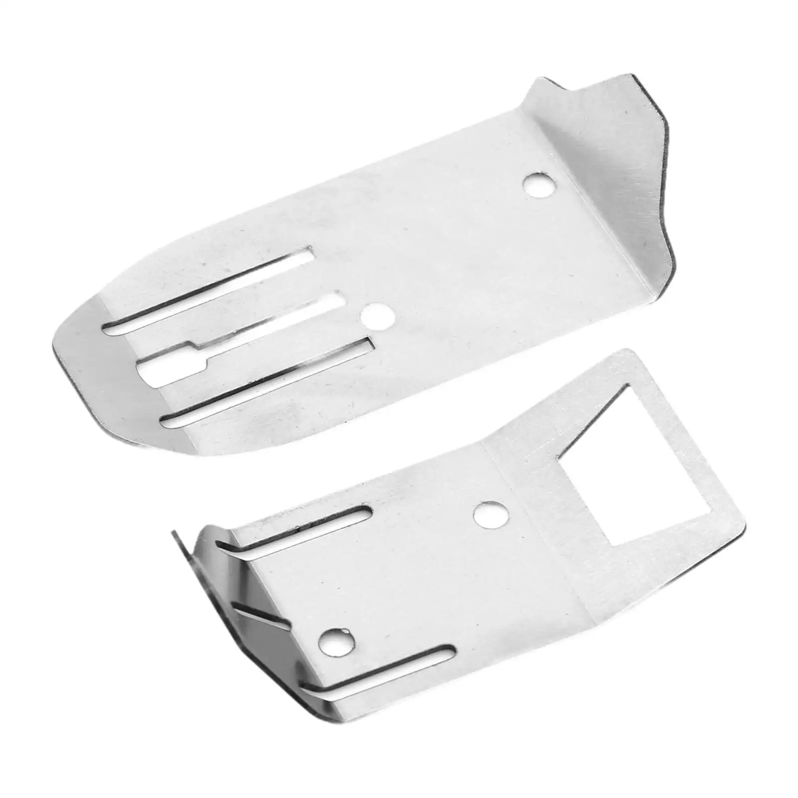 2 Pieces Stainless Steel Chassis Skid Plate for Ara2106 1/18 RC Model Car