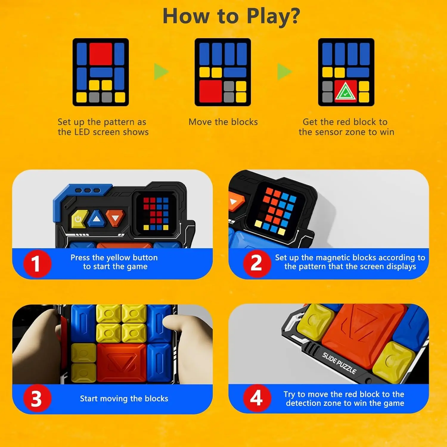 Máquina de rompecabezas súper, más de 500 desafíos, juego de rompecabezas, juguetes interactivos para niños, juegos de viaje, regalos de cumpleaños - imagen 5