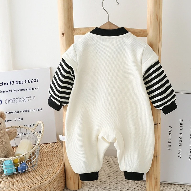 Mameluco de sarga con estampado oso para bebé – Cómodo y suave - imagen 2