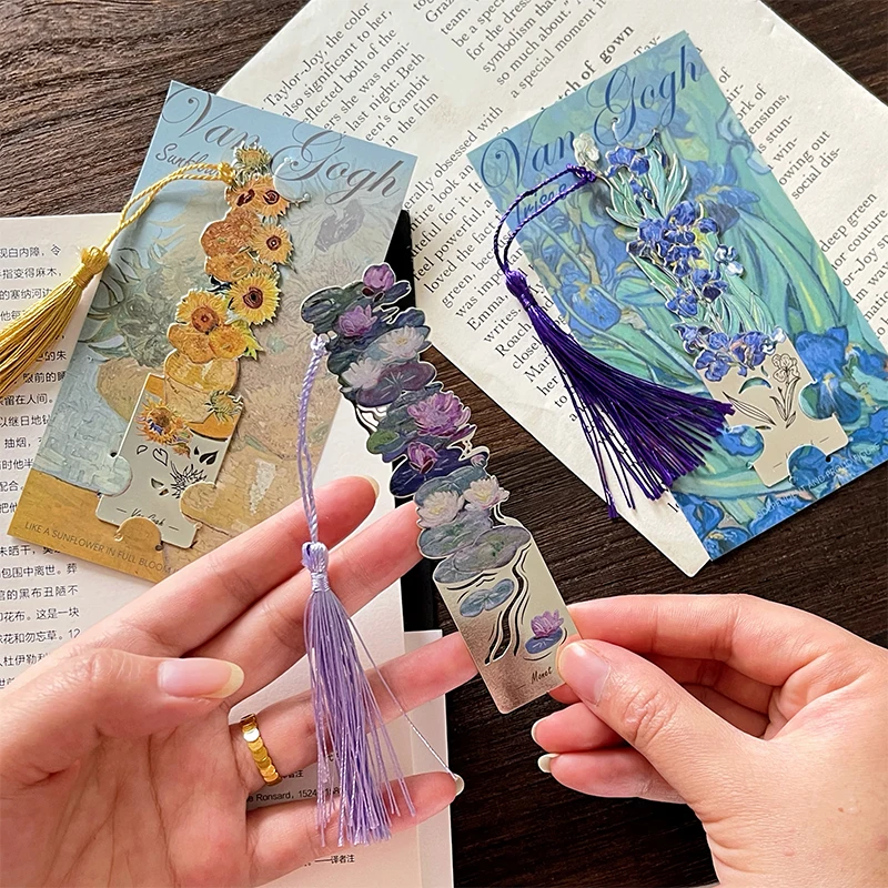 Marcapáginas de Metal Retro, accesorios de papelería para libros, suministros escolares, marca de libro de página, 1 Uds. - imagen 5