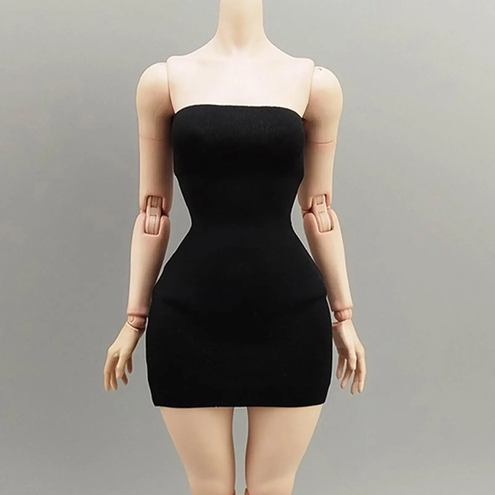 1/6 Scale Female Backless Dress Stylish Fashion for 12 Inches Action Figure Body Strapped Design Sleeveless Female Doll Costume