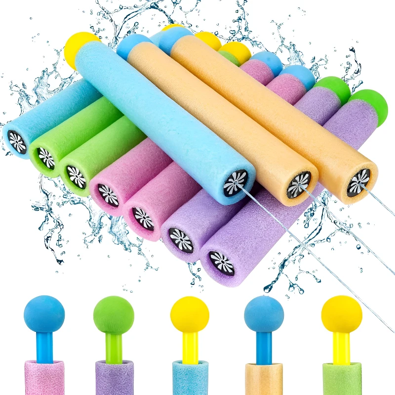 Pistola de agua para niños, juguetes de espuma para pistola de agua, chorro de agua, disador, Atirador, piscina al aire libre, juegos de playa, 1/3/5 unidades