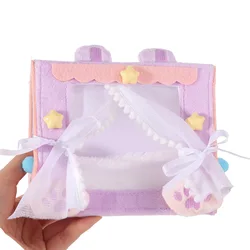 Cama de muñeca algodón para dormitorio infantil, regalo para niña