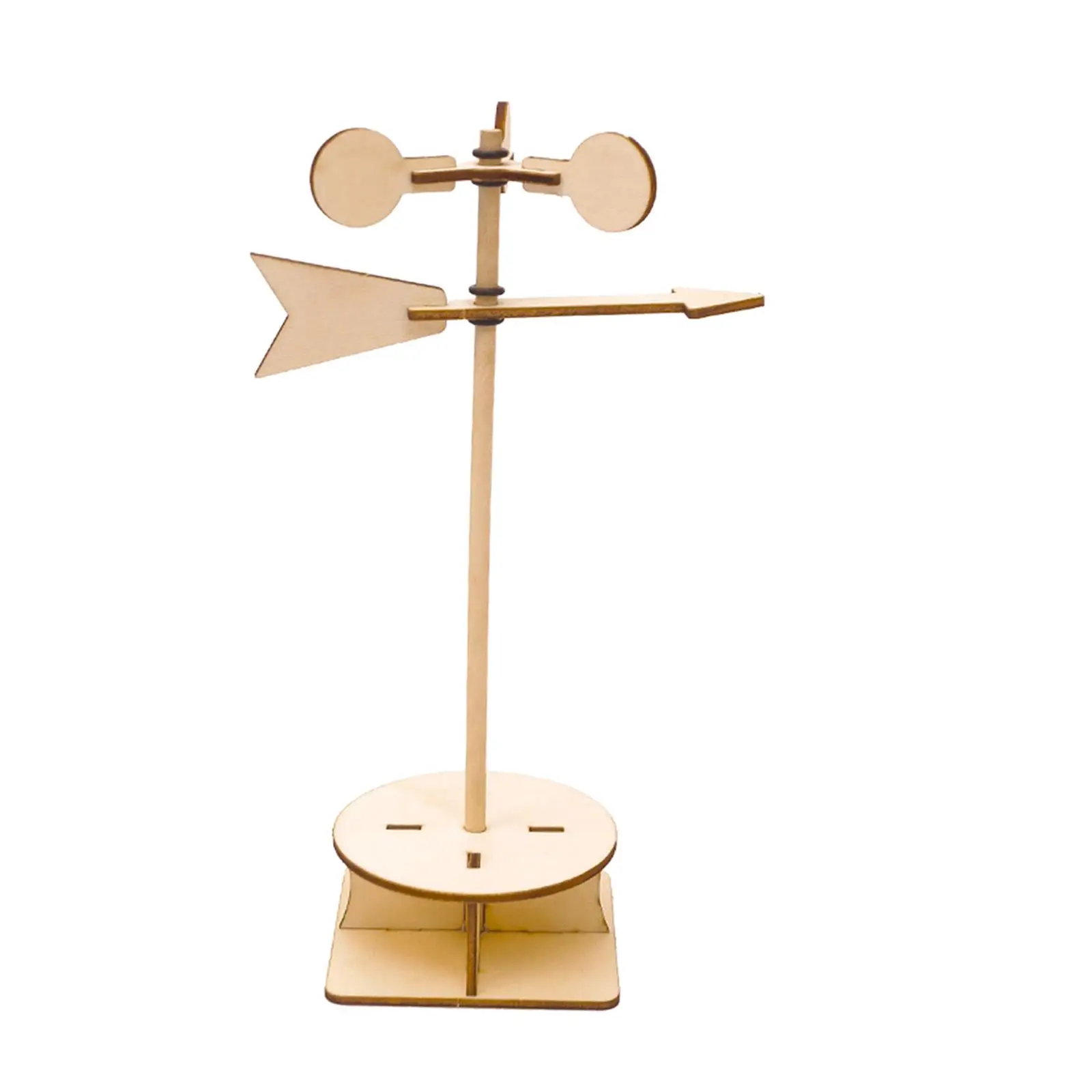 Wind Vane DIY Wooden Scientific Model for Kids Premium Material Educational Toys