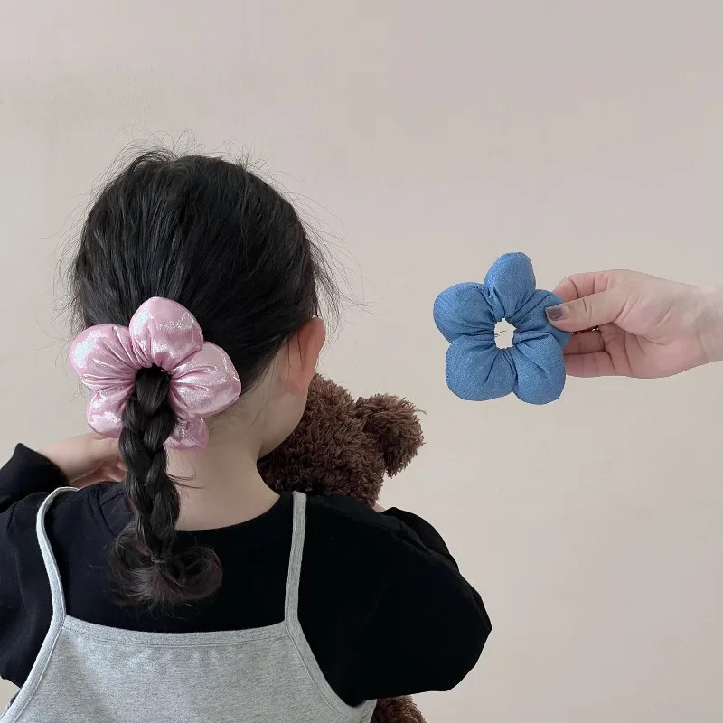 Lazo floral azul vaquero para niña – Primavera - imagen 5