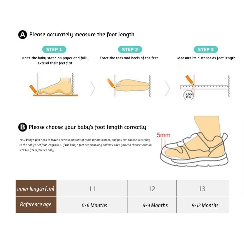 Zapatos de andador para bebé con diseño de dibujos animados, zapatos infantiles suaves y transpirables, zapatillas antideslizantes resistentes al desgaste para practicar caminar - imagen 5