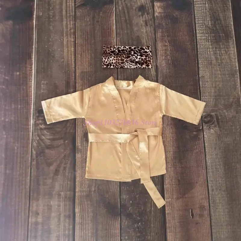 R6FD 2pcs recién nacidos bañera y juego diadema Fotografía Props tela poliéster suave - imagen 3