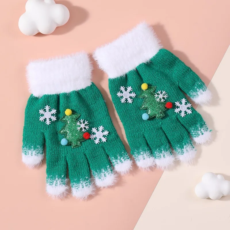 Guantes de invierno para bebé – Cálidos y cómodos, diseño navideño - imagen 2