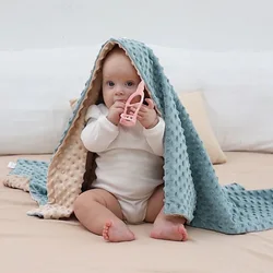 Manta de lana cálida para bebé recién nacido – colcha lavable