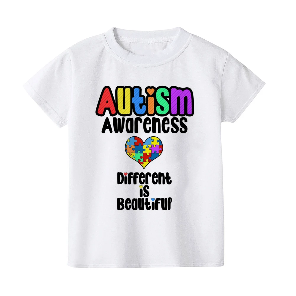 Camiseta infantil con corazón – Concienciación autismo - imagen 5