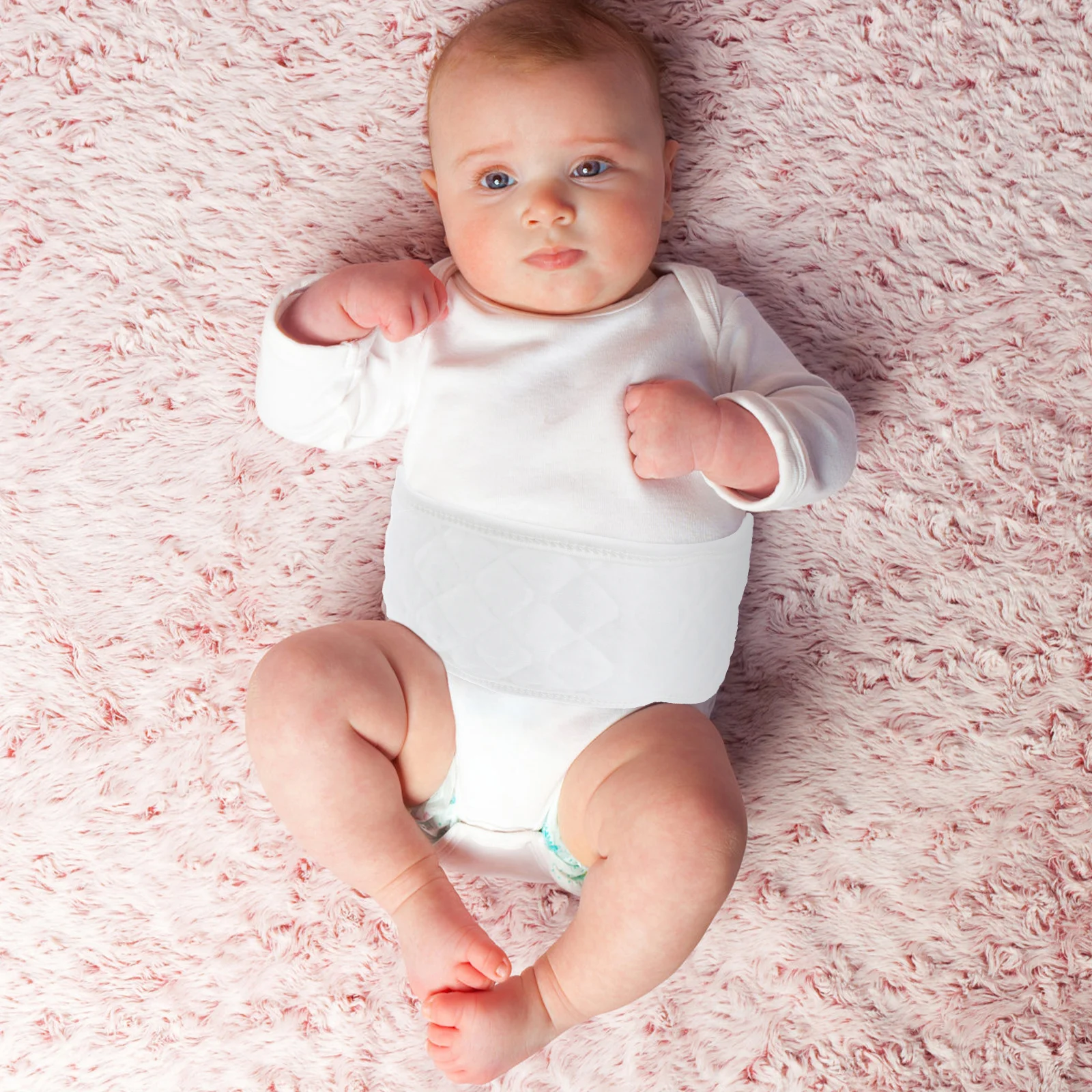 10 Uds. Banda para el ombligo de bebé, cinturón para el ombligo de algodón para recién nacido, banda protectora Umbilical suave y transpirable para bebé, cómoda y ajustable