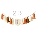 Brown Number Tassel