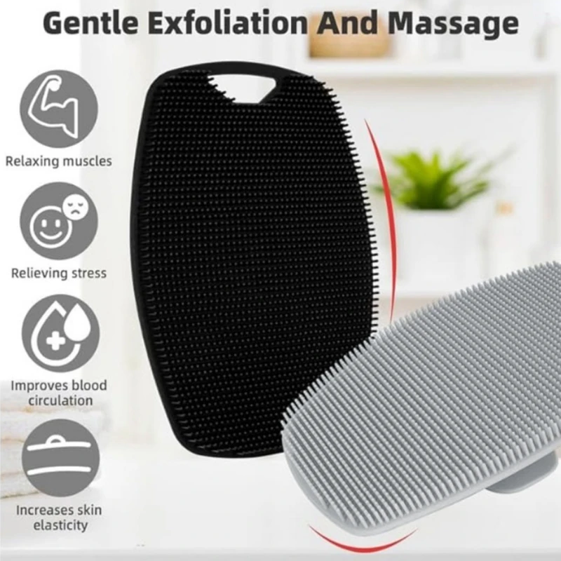 Cepillo de ducha de silicona suave - Masaje corporal para hombres - imagen 4