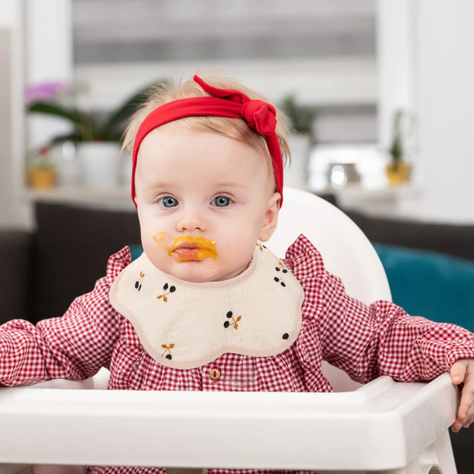 Babero de algodón para bebé, babero de alimentación impermeable, cómodo y reutilizable, suministros para bebés, Baberos para bebés, toallas de Saliva para niños pequeños