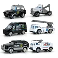 6Pcs Police car