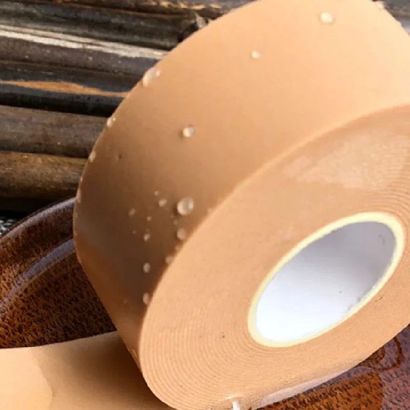 Rollo de cinta de yeso de goma autoadhesiva, adhesivo impermeable para el talón, almohadilla para el pie, suministros para el cuidado de bebés, niños y adultos, 2,5 cm x 4,5 m, 1 rollo - imagen 3