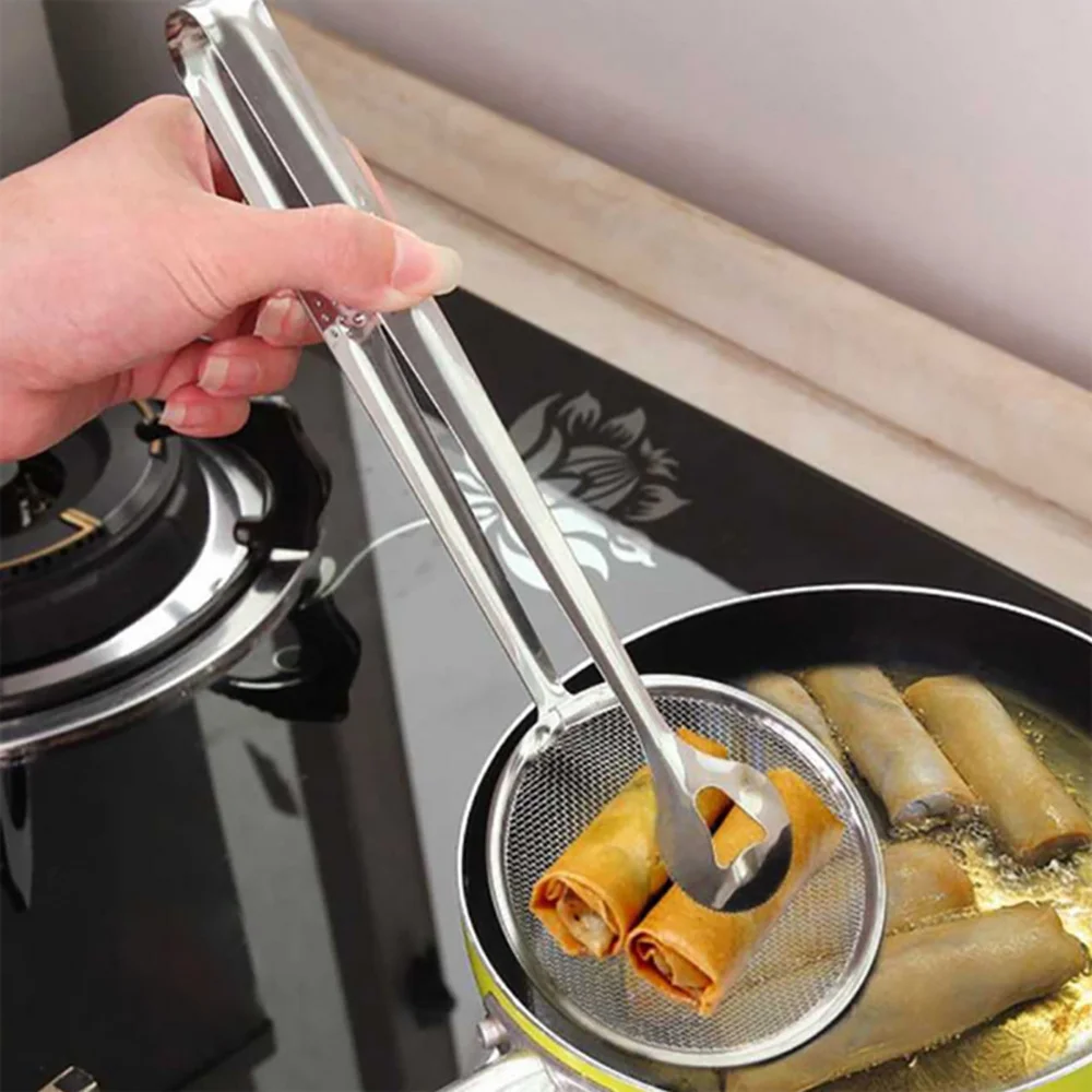 Juego de colador y cuchara para freír en acero inoxidable duradero - imagen 5