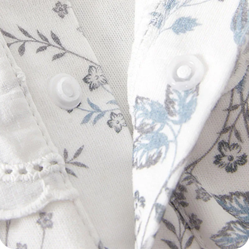 Ropa de primavera y otoño para niña de 0 a 6 meses, monos de manga larga con estampado de flores y cuello de muñeca, moda coreana, artículos para recién nacidos B104 - imagen 4