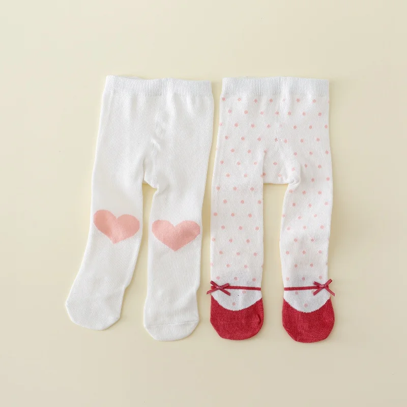 Medias de algodón estampado para bebé niña - imagen 4