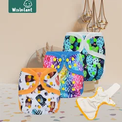 WizInfant Pañal de Tela AIO Algodón Cáñamo Reutilizable Cómodo
