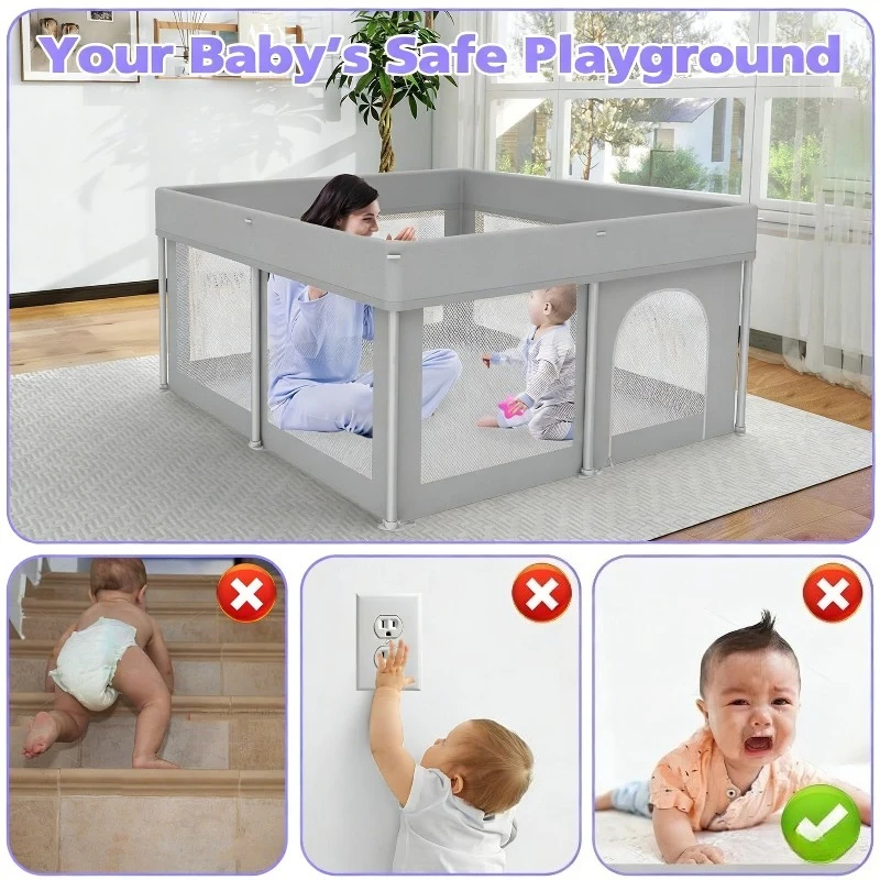 Barrera plegable de seguridad para bebés – Protección en escaleras - imagen 2