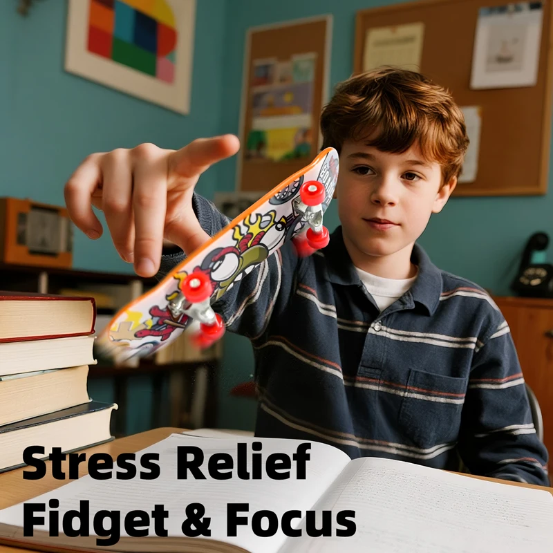 3/1 Uds Mini monopatín de dedo tablero de dedo de escritorio tablas de dedo creativas juguetes para niños regalos de recuerdo de fiesta de cumpleaños - imagen 4