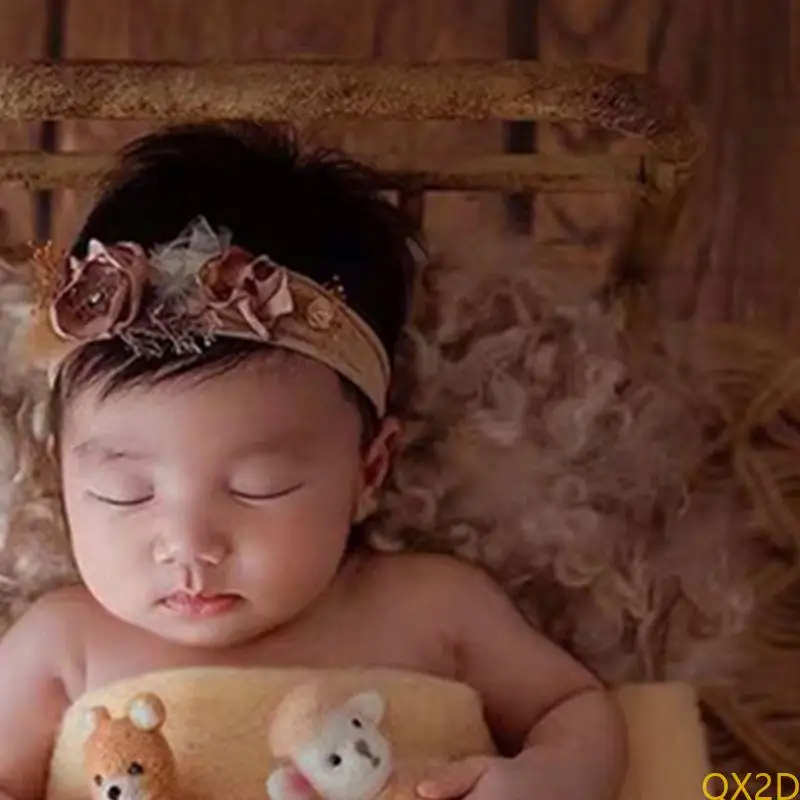 Cubierta pañales amigos envoltura suave QX2d para accesorios asistente fotografía recién nacida - imagen 2