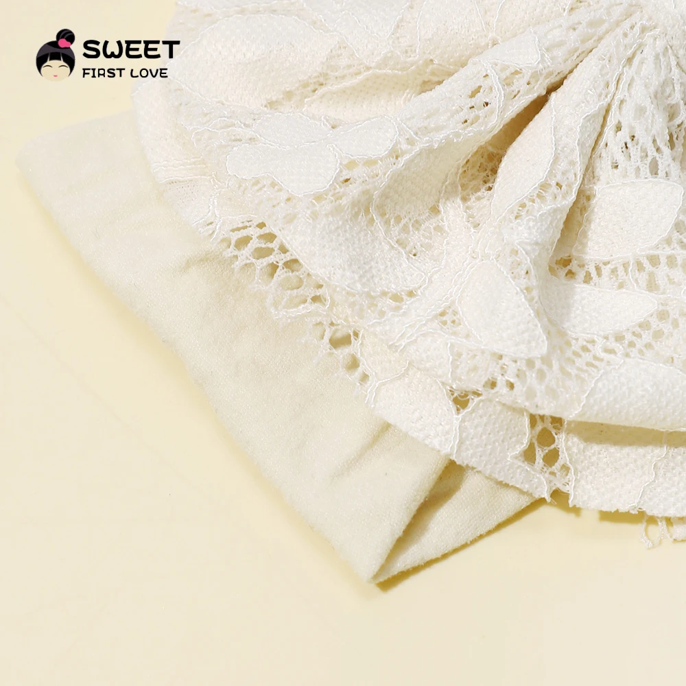 Diademas bonitas de nailon para bebé, diademas elásticas con lazo de encaje de Color sólido para recién nacidos, turbante para niños, accesorios para el cabello para niños - imagen 4