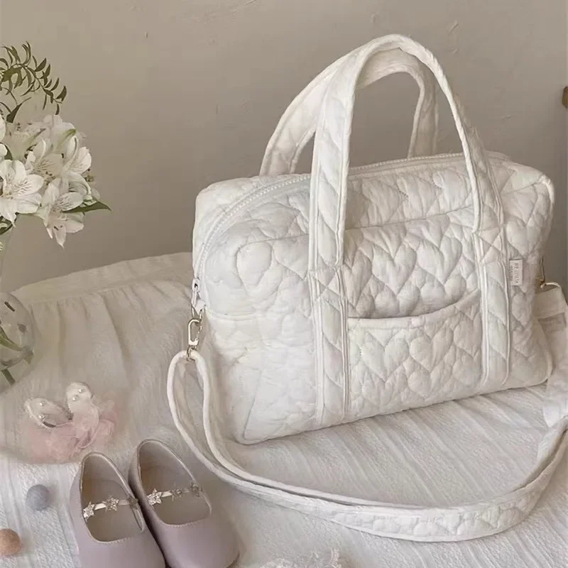 Bolsa pañales algodón acolchada A Langer Bebe – Bandolera multifunción - imagen 4