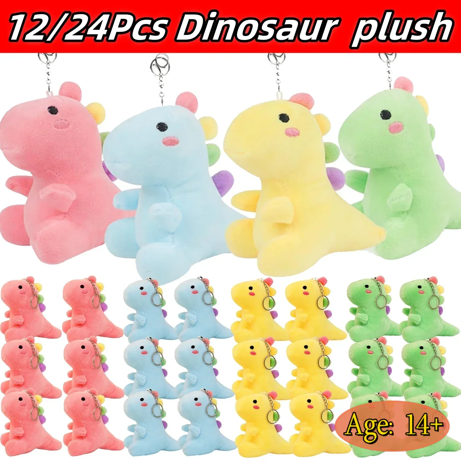 Llavero peluche de dinosaurio suave para niños – Juguete tierno