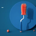 Crank Brush-Blue