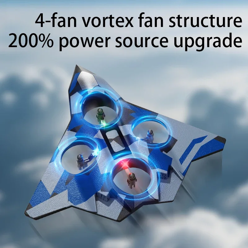 CZ36 espuma RC avión planeador caza eléctrico 6CH Control remoto avión resistente a caídas Quadcopter juguetes para niños regalos - imagen 2