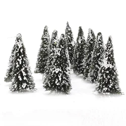 Diorama infantil invernal – Escenario nevado con árboles