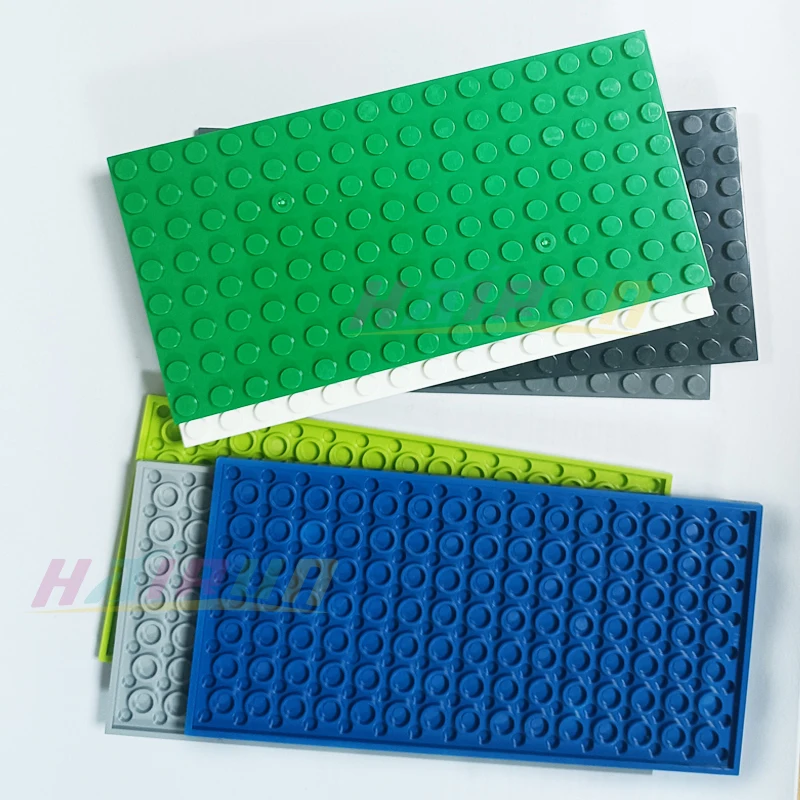 Placa Base de 8x16 puntos para niños, figuras de ciudad clásicas MOC DIY, piezas de bloques de construcción compatibles con juguetes para niños 92438, regalo, 5 uds. - imagen 4