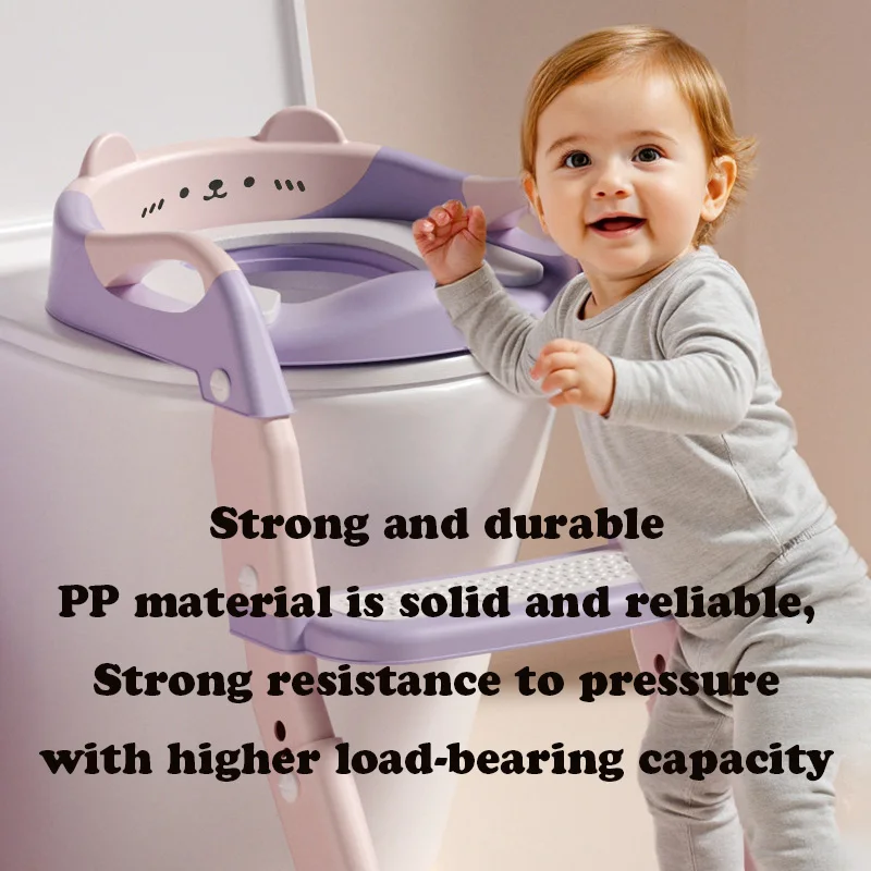 Orinal portátil 3 en 1 mejorado, orinal para niños, asiento de entrenamiento, escalera plegable, olla de inodoro para bebés, urinarios de inodoro para niños, orinal infantil - imagen 2