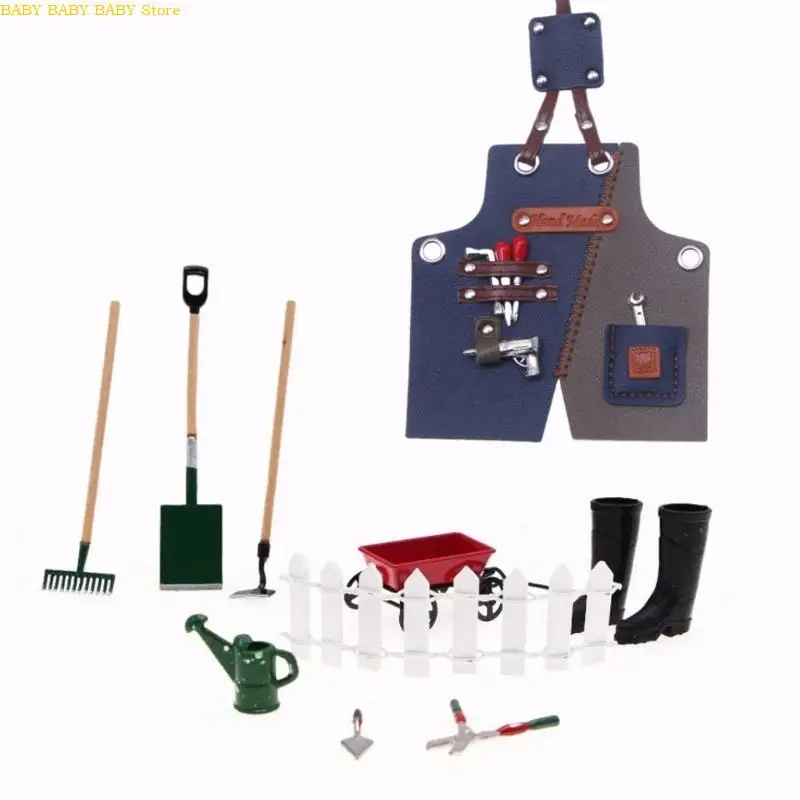 Q81A Hecho a mano muñecas colores fáciles juego rol tela PU fácil para exhibiciones casas muñecas en - imagen 2