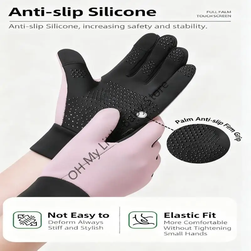 Guantes lana para niños M76C, resistentes agua con pantalla táctil, para aventuras invernales - imagen 4